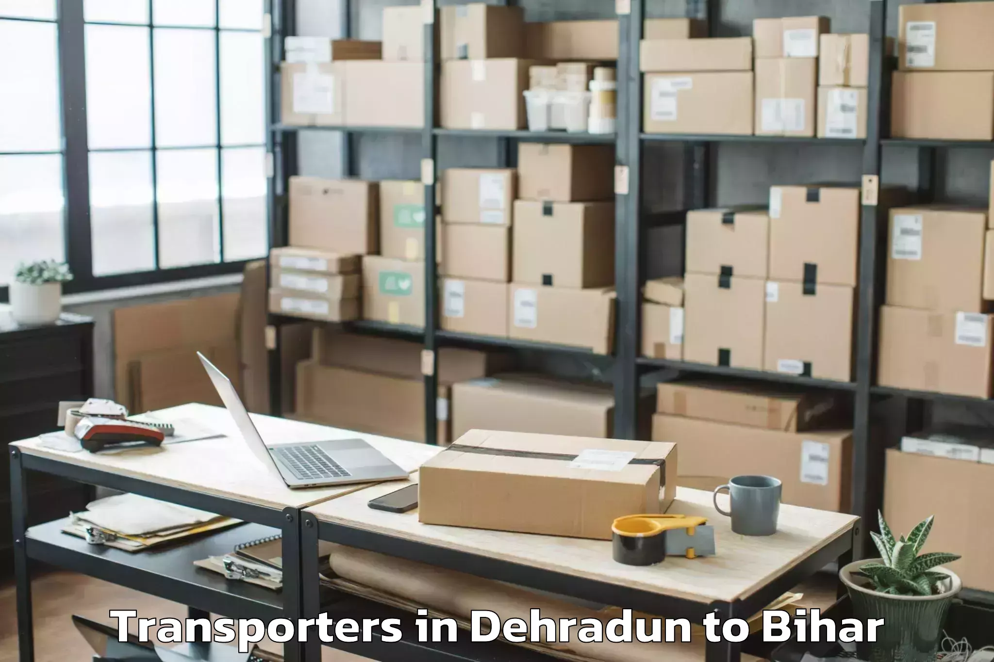 Top Dehradun to Barharia Transporters Available